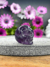 Load image into Gallery viewer, Clarity Fluorite Crystal Skull Carving

