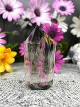 Load image into Gallery viewer, Tranquil Garden Quartz Lodolite Crystal Tower Point
