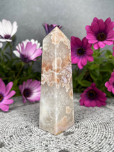 Load image into Gallery viewer, Glorious Pink Amethyst Flower Agate Crystal Tower
