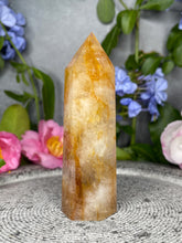 Load image into Gallery viewer, Breathtaking Golden Healer Quartz Crystal Tower Point
