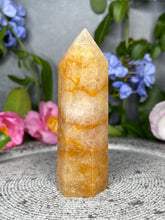 Load image into Gallery viewer, Beautiful Golden Healer Quartz Crystal Tower Point
