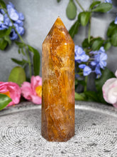 Load image into Gallery viewer, Deep Golden Healer Quartz Crystal Tower Point
