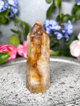 Load image into Gallery viewer, Radiant Golden Healer Quartz Crystal Tower Point
