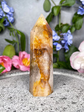 Load image into Gallery viewer, Focus Golden Healer Quartz Crystal Tower Point
