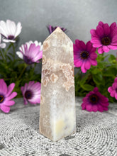 Load image into Gallery viewer, Glorious Pink Amethyst Flower Agate Crystal Tower
