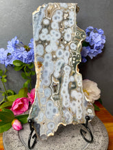 Load image into Gallery viewer, XL 8th Vein Ocean Jasper Crystal Polished Slab With Stand
