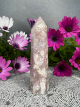 Load image into Gallery viewer, Soothing Flower Agate Crystal Tower Point
