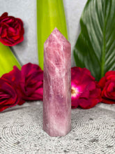 Load image into Gallery viewer, High Quality Lavender Rose Quartz Crystal Tower Point

