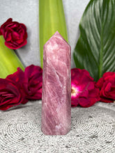 Load image into Gallery viewer, High Quality Lavender Rose Quartz Crystal Tower Point
