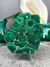 Load image into Gallery viewer, High Vibration Malachite Crystal Polished Slab
