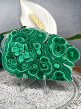 Load image into Gallery viewer, Striking Malachite Natural Crystal Polished Slab
