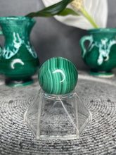 Load image into Gallery viewer, Mini Beautiful Malachite Crystal Sphere
