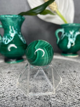 Load image into Gallery viewer, Mini Stunning Malachite Crystal Sphere
