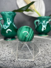 Load image into Gallery viewer, Mini Positivity Malachite Crystal Sphere

