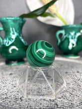 Load image into Gallery viewer, Mini Positivity Malachite Crystal Sphere
