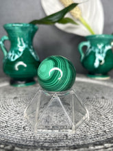 Load image into Gallery viewer, Mini Incredible Malachite Crystal Sphere
