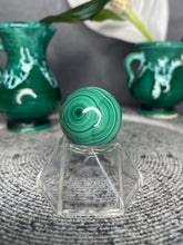 Load image into Gallery viewer, Mini Beautiful Malachite Crystal Sphere
