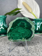Load image into Gallery viewer, Unique Malachite Crystal Polished Slab
