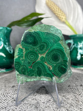 Load image into Gallery viewer, Mesmerizing Malachite Crystal Polished Slab
