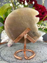 Load image into Gallery viewer, Nine-tailed Fox Moonstone Crystal Carving Blue Moonstone Flash
