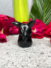 Load image into Gallery viewer, Black Obsidian Pikachu Crystal Pokémon Carving
