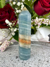 Load image into Gallery viewer, High Quality Blue Onyx Crystal Tower Point
