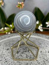 Load image into Gallery viewer, Mesmerizing Orca Banding Agate Crystal Sphere

