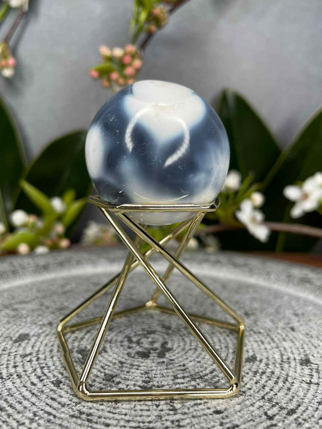 Gorgeous Orca Agate Crystal Sphere