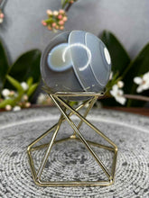 Load image into Gallery viewer, Breathtaking Orca Banding Agate Crystal Sphere
