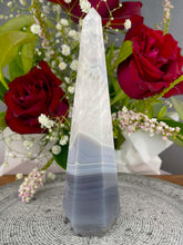 Load image into Gallery viewer, Stunning Agate Quartz Crystal Tower Point
