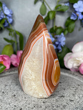Load image into Gallery viewer, DISCOUNTED Red Agate Quartz Chalcedony Crystal Flame
