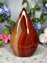 Load image into Gallery viewer, Breathtaking Red Agate Chalcedony Crystal Flame
