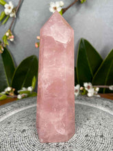 Load image into Gallery viewer, Discounted Rose Quartz Crystal Tower Point
