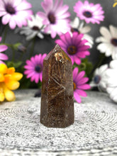 Load image into Gallery viewer, Amplification Rutile Quartz Crystal Tower Point
