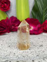 Load image into Gallery viewer, Transparent Rutile Quartz Crystal Tower Point
