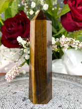 Load image into Gallery viewer, Stunning Tiger’s Eye Crystal Tower Point
