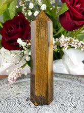 Load image into Gallery viewer, Stunning Tiger’s Eye Crystal Tower Point
