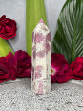 Load image into Gallery viewer, Calming Pink Tourmaline Rubellite Crystal Tower Point
