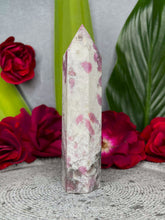 Load image into Gallery viewer, Positive Pink Tourmaline Rubellite Crystal Tower Point
