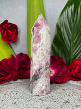 Load image into Gallery viewer, Positive Pink Tourmaline Rubellite Crystal Tower Point
