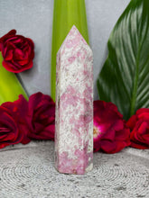 Load image into Gallery viewer, Self-Love Pink Tourmaline Rubellite Crystal Tower Point
