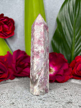 Load image into Gallery viewer, Alluring Pink Tourmaline Rubellite Crystal Tower Point
