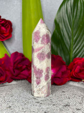 Load image into Gallery viewer, Calming Pink Tourmaline Rubellite Crystal Tower Point
