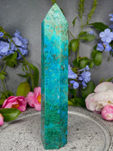 Load image into Gallery viewer, Stunning Shattuckite Chrysocolla Malachite Tower Point
