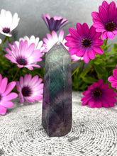 Load image into Gallery viewer, DISCOUNT Colorful Fluorite Crystal Tower Point
