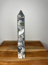 Load image into Gallery viewer, Colorful Moss Agate Tower
