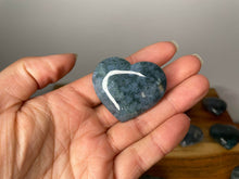 Load image into Gallery viewer, Wealth and Balance Small Moss Agate Love Hearts
