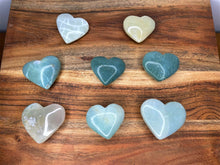 Load image into Gallery viewer, Rare Green Flower Agate Love Hearts
