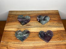 Load image into Gallery viewer, Fluorite Crystal Love Heart for Throat Chakra
