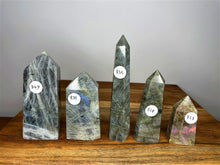 Load image into Gallery viewer, Natural Labradorite Crystal Point With Good Flash

